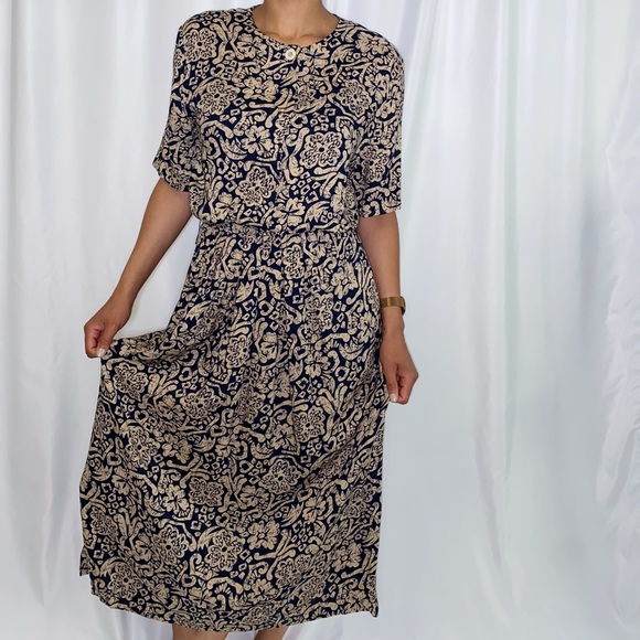 Vintage Orvis Button Frontal Dress (size 6) - Picture 3 of 6